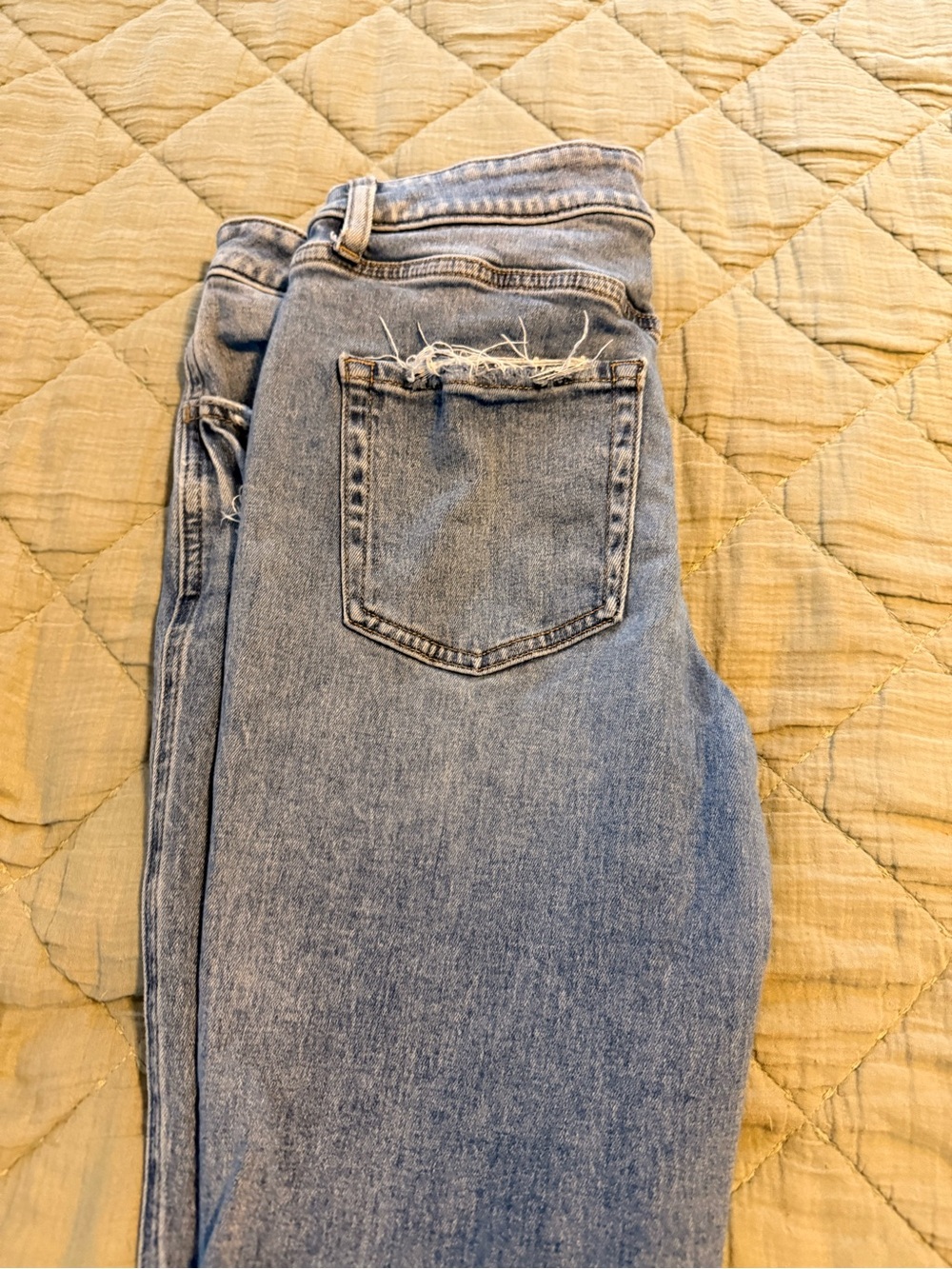 Maurices Light Blue Distressed High-Rise Jeggings